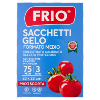 Frio Sacchetti Gelo Formato Medio 3 Litri 23 x 32 Cm 75 Pz