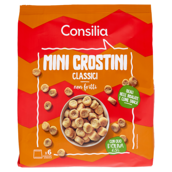 Consilia Mini Crostini con Olio di Oliva 6,5% 6x30 g