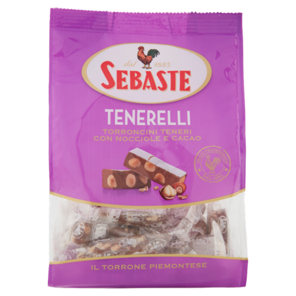 Sebaste Tenerelli Torroncini Teneri con Nocciole e Cacao 180 g
