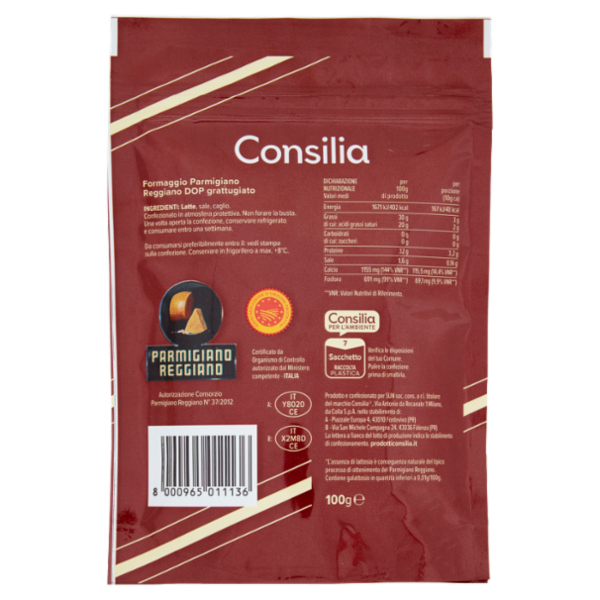 Consilia Parmigiano Reggiano Grattugiato D.O.P. 100 g