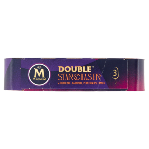 Magnum Double Starchaser Chocolate, Caramel, Popcorn Flavour 3 x 72 g