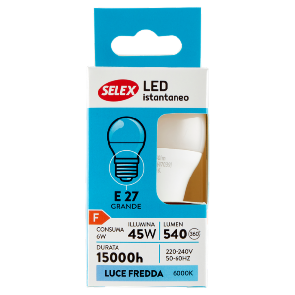 Selex Lampadina Led SMD Minisfera E27 6W
