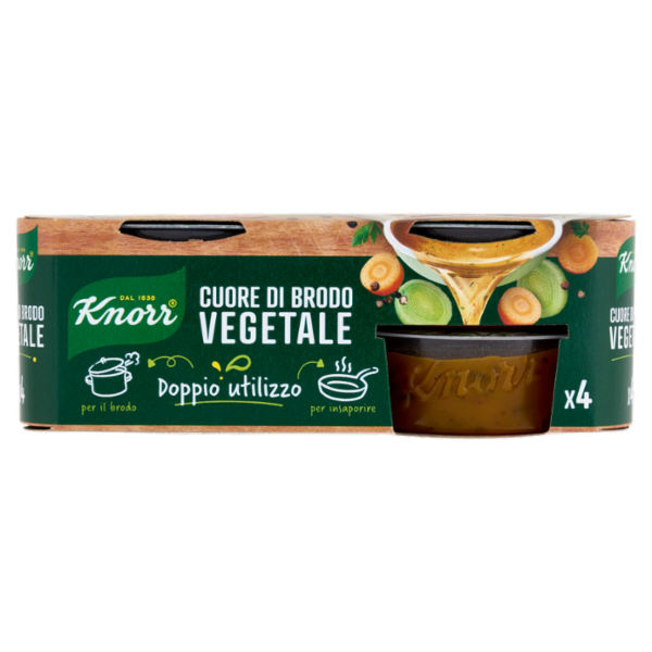 Knorr Cuore di Brodo Vegetale 4 x 28 g
