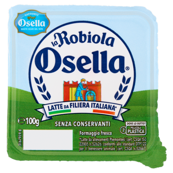 Fattorie Osella la Robiola Osella formaggio fresco 100 g