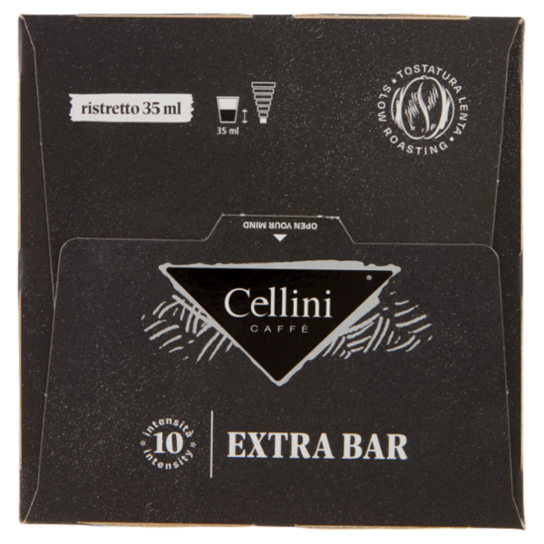 Cellini Caffè Extra Bar ristretto intenso 10 Capsule Compatibili 75 g