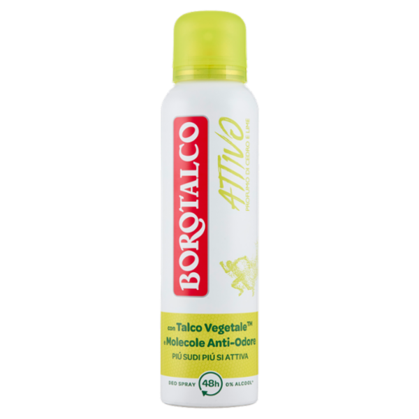 Borotalco Attivo Profumo di Cedro e Lime Deo Spray 150 ml