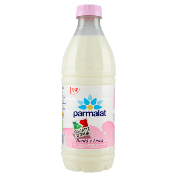parmalat Bontà e Linea Latte Parzialmente Scremato 100% Latte d'Italia 1000 ml