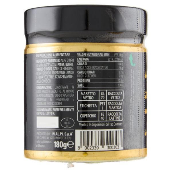 Latterie inalpi la Fonduta Reale 180 g