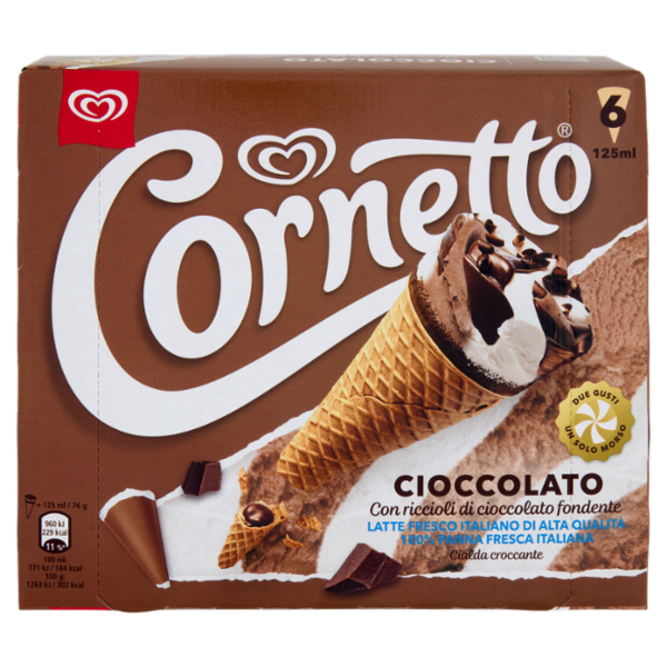 Cornetto Cioccolato 6 x 76 g