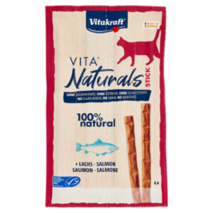 Vitakraft Vita Naturals Stick + Salmone 4 x 5 g