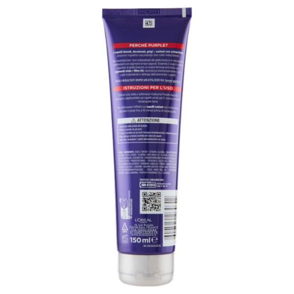 Elvive Color Vive Purple Balsamo Anti-Giallo 150 ml