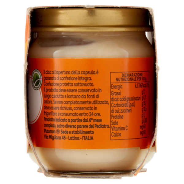 Plasmon Omogeneizzato con fermenti lattici pastorizzati Pera e Yogurt 2 x 120 g