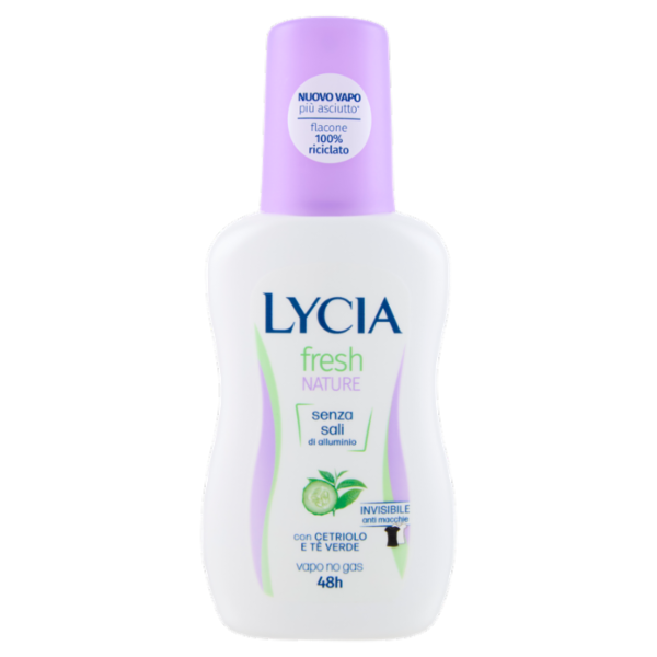 Lycia fresh Nature Deodorante Vapo con Cetriolo e Tè Verde 75 ml