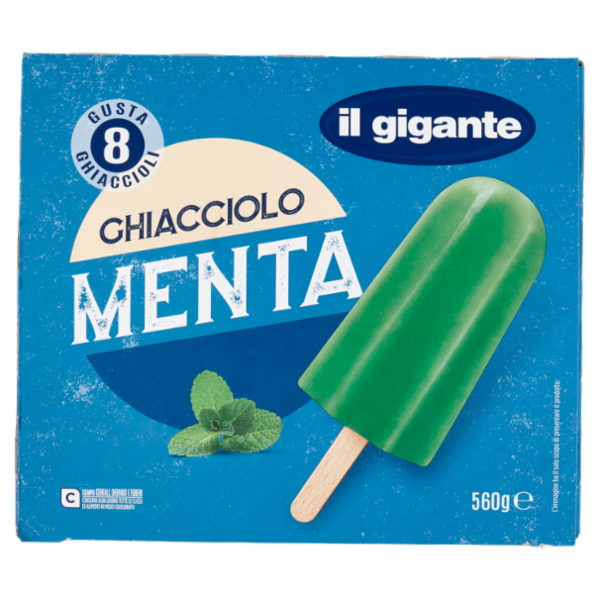 IL GIGANTE Ghiacciolo Menta 8 x 70 g