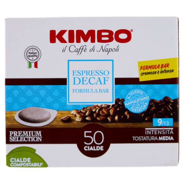 Kimbo Espresso Decaf Formula Bar 50 Cialde Compostabili* 365 g