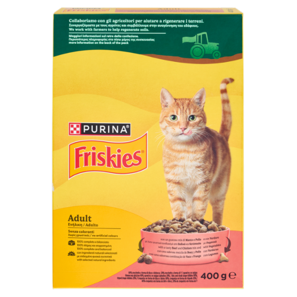 PURINA FRISKIES Adult Manzo e Pollo e con Verdure 400g