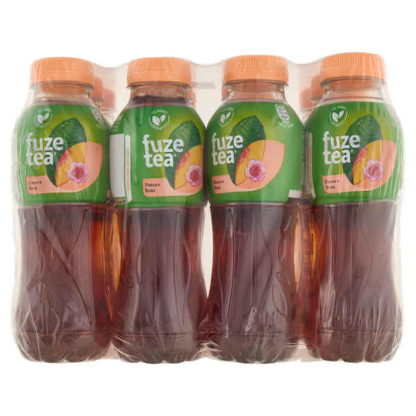FUZE TEA, Tè Nero Pesca con una nota di Rosa PET 12 x 400 ml