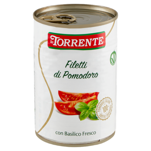 la Torrente Filetti di Pomodoro con Basilico Fresco 400 g