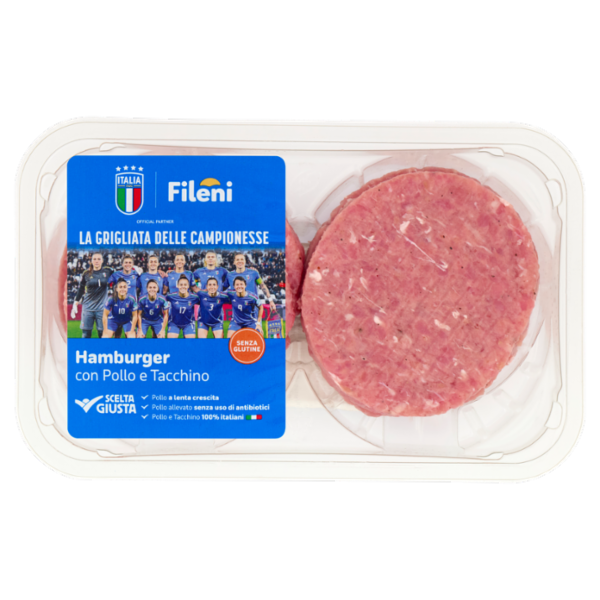 Fileni Hamburger con Pollo e Tacchino 0,400 kg