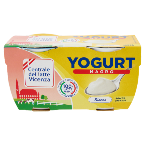 Centrale del latte Vicenza Yogurt Magro Bianco 2 x 125 g