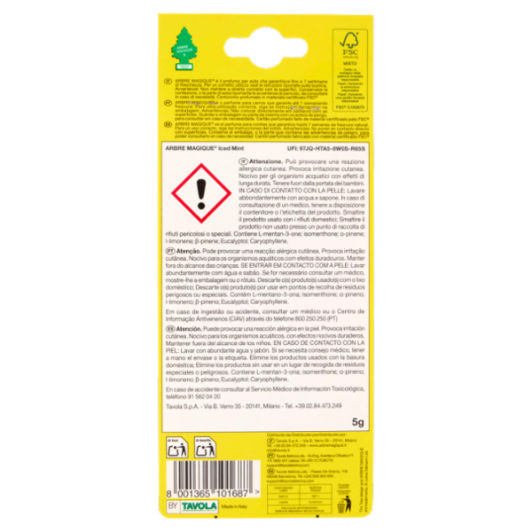 Arbre Magique Profumo per auto Ice Mint 5 g