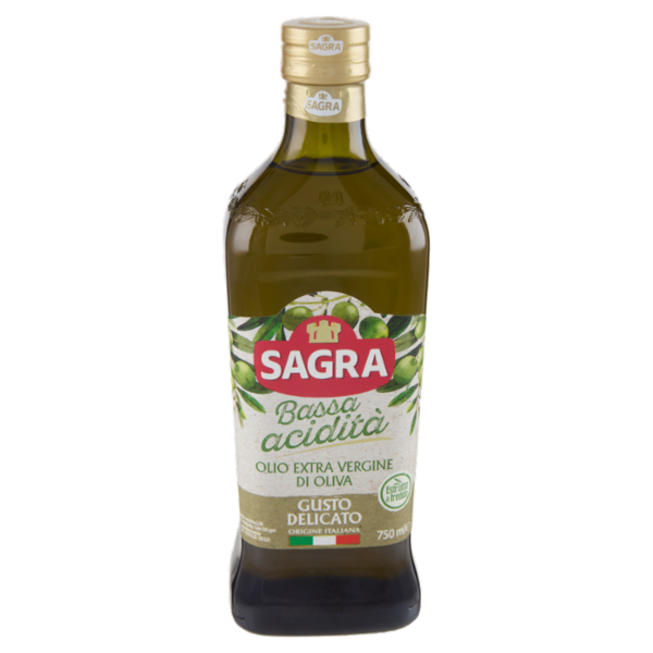 Sagra Bassa acidità Olio Extra Vergine di Oliva Gusto Delicato 750 ml