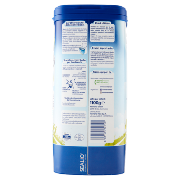 Humana 1 Latte per lattanti 1100 g