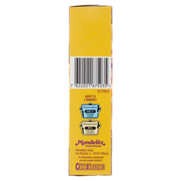 Oro Cereal Snack Prugna, soffice barretta con ripieno alla prugna - 162g