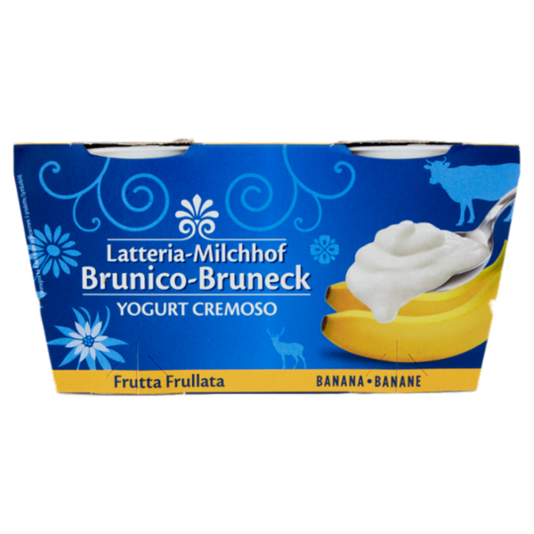 Latteria Brunico Yogurt Cremoso Frutta Frullata Banana 2 x 125 g