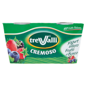 TreValli Yogurt Intero Frutti Di Bosco 2 x 125 g
