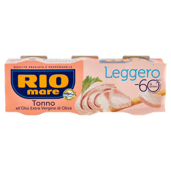 Rio mare Tonno all'Olio Extra Vergine di oliva Leggero 3 x 60 g