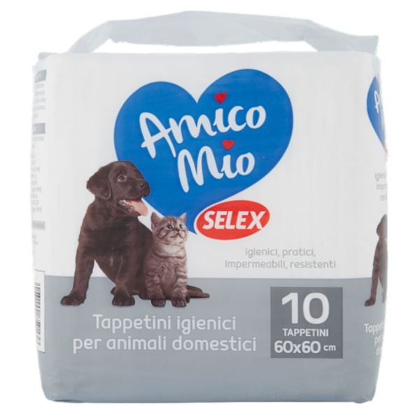 Selex Amico Mio Tappetini Antiodore 60X60 cm 10 pezzi