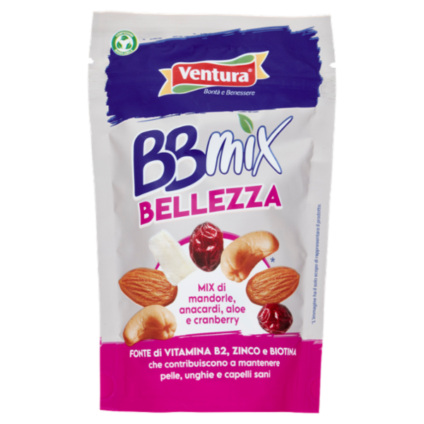 Ventura BBmix Bellezza Mix di mandorle, anacardi, aloe e cranberry 150 g