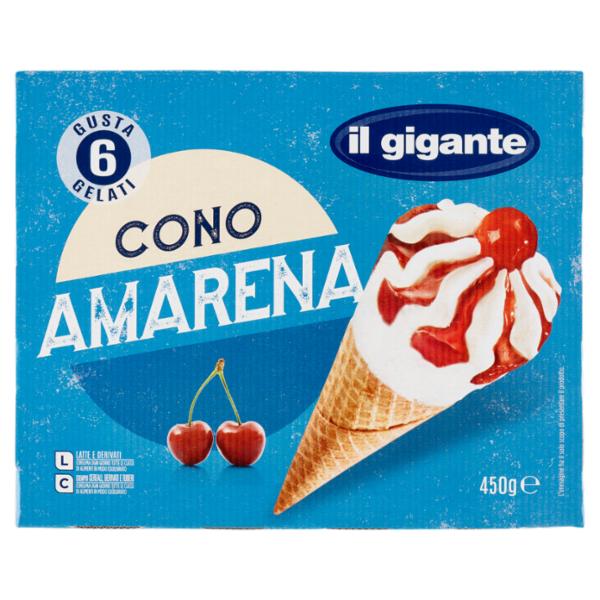 IL GIGANTE Cono Amarena 6 x 75 g