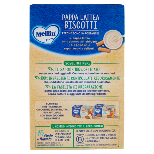 MELLIN Merenda Pappa Lattea Biscotti 250 g