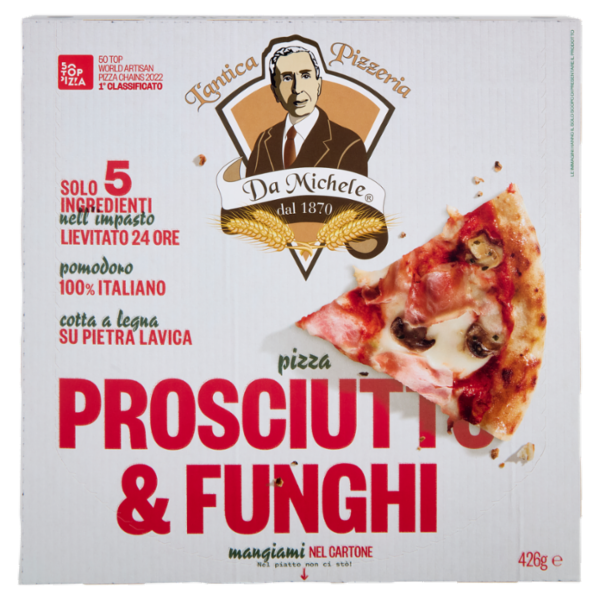 L'antica Pizzeria Da Michele pizza Prosciutto & Funghi 426 g