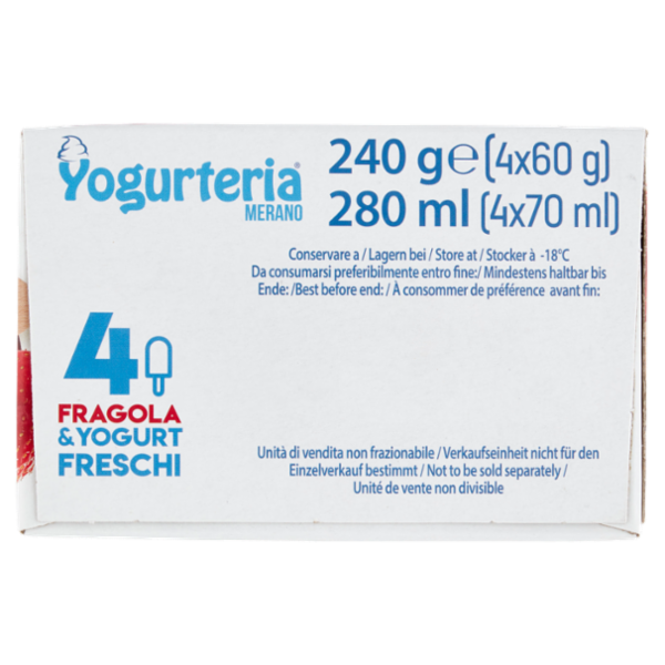 Meran Yogurteria Merano Frozen Yogurt Fragola 4 x 60 g