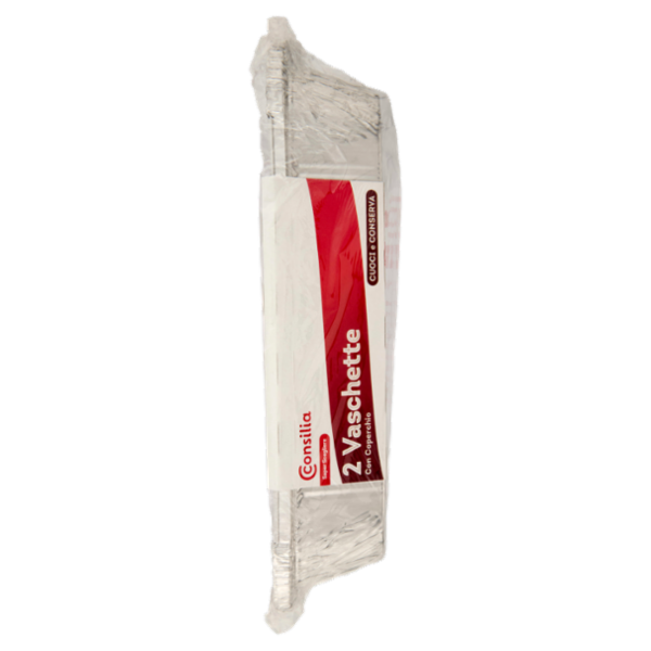 Consilia Saper Scegliere Vaschette con Coperchio 8 porzioni 2 pz