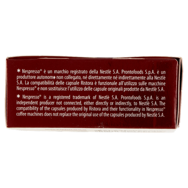 ristora Caffè macchiato capsule compatibili con macchine Nespresso* 10 x 3 g