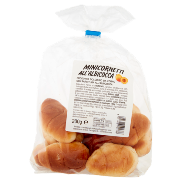 Minicornetti all'Albicocca 200 g