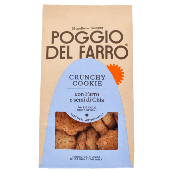 Poggio del Farro Crunchy Cookie con Farro e semi di Chia 200 g
