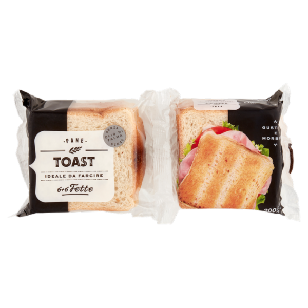 Consilia Pane per Toast 6+6 Fette 200 g