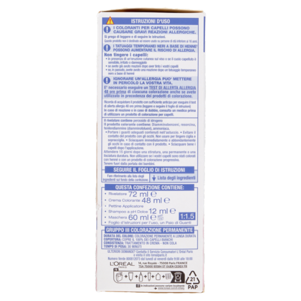 L'Oréal Paris Excellence Pure Blonde Colorazione Triplo Trattamento 01 Biondo Ultra Chiaro Naturale