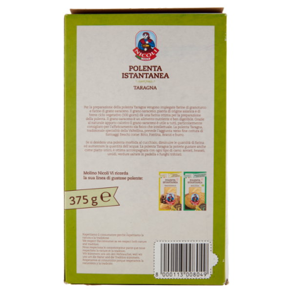 Nicoli Polenta Istantanea Taragna 375 g