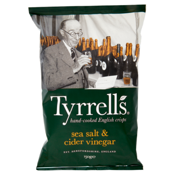 Tyrrells sea salt & cider vinegar 150 g