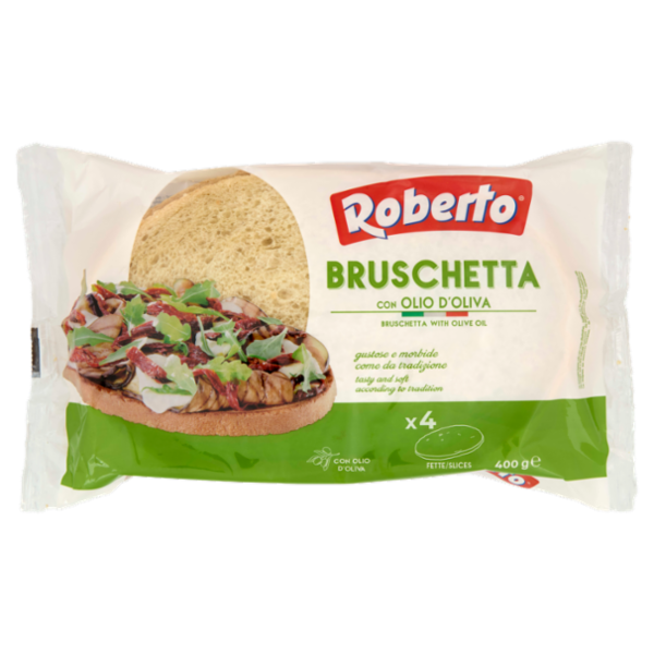 Roberto Bruschetta con Olio d'Oliva 4 Fette 400 g