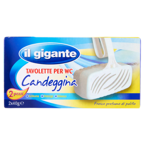 IL GIGANTE Tavolette per WC Candeggina 2 x 40 g