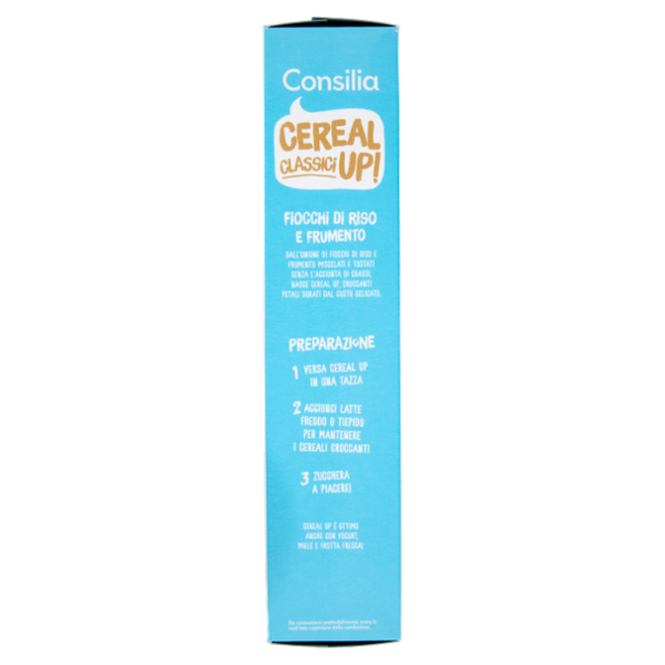Consilia Cereal Up Fiocchi di Riso e Frumento Tostati 375 g