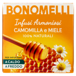 Bonomelli Infusi Armoniosi 100% Naturali Camomilla e Miele 12 Filtri 24 g
