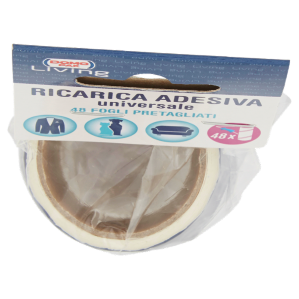 Domopak Living Ricarica Adesiva universale Fogli Pretagliati 48 pz